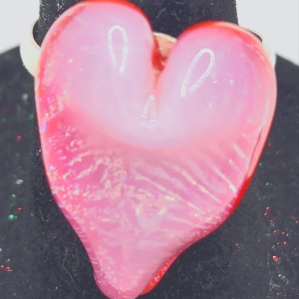 *SALE $8. GLASS Heart Ring